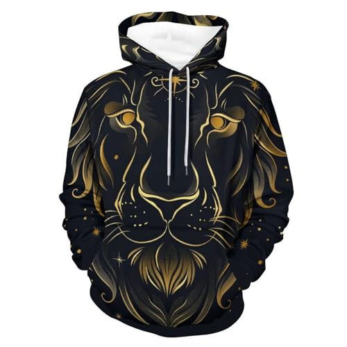 Sweatshirt Pullover Homme Femme S Lion le Cadeau d'Anniversaire Astrologie Idéal