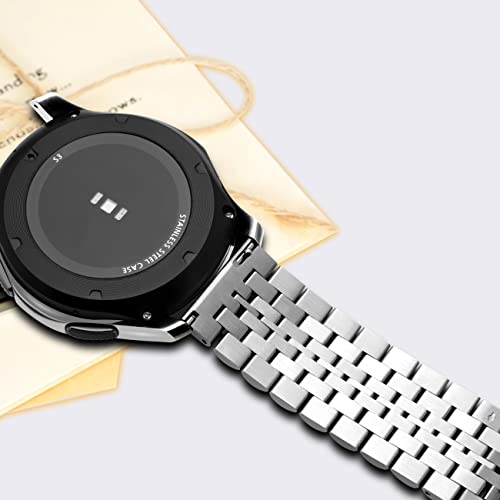 Bracelet 22mm Acier Inoxydable Argent avec système libération rapide - 5