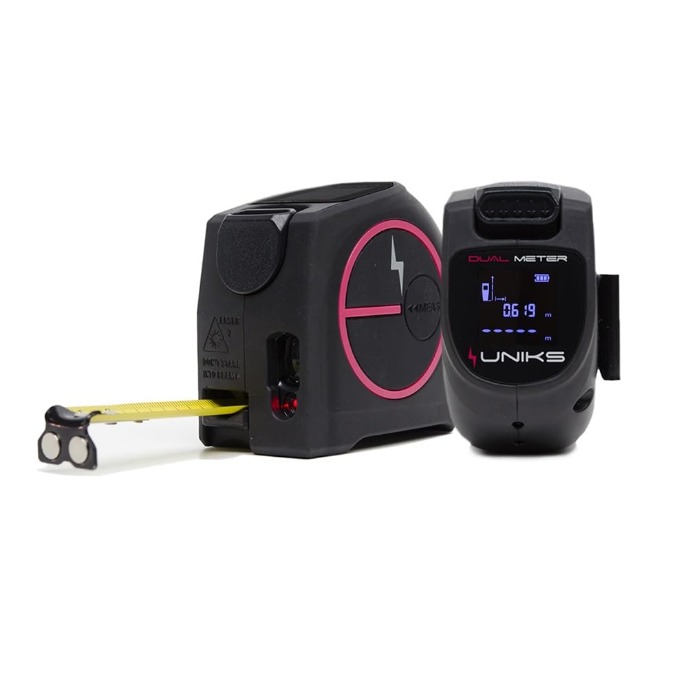 uniks DUALMETER metro laser flessometro con infrarosso 40 M+nastro 5MT