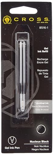 Cross Gel Refill, Medium, Black, Pack of 1