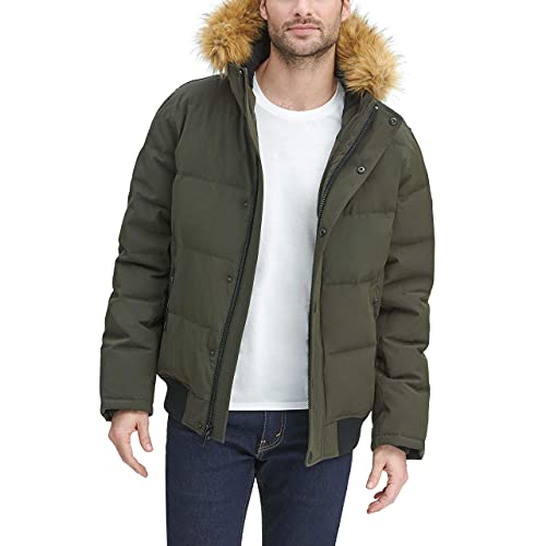 Image of Tommy Hilfiger Men's Arctic Cloth Quilted Snorkel Bomber Jacket (Standard and Big & Tall)