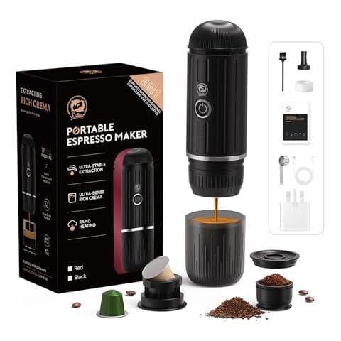 HAILASRE Portable Espresso Machine with Self-Heating Cover