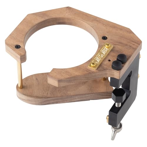 MSMF DRH-WA×BR Drink Holder for Chair with Elbow Rest Walnut x Brass, Approx. Height 4.1 inches (10.5 cm), Width 4.7 inches (12 cm), Length 6.5 inches (16.5 cm), 12.3 oz (350 g)