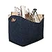 LUINNO® Filcowy kosz na drewno kominkowe | ciemnoszary 54 x 30 x 38 cm | komfort noszenia dzięki uchwytom | filcowa torba jako kosz na drewno kominkowe lub uniwersalny kosz na zakupy, czasopisma i wiele innych
