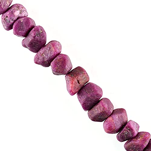 InfinityGemsArt Madagascar Natural Raw Ruby Stone Bracelet, Bolo Bracelet, Rough Dainty Jewelry for Women, July Birthstone, Energy Crystals 14K Gold Plated 925 Sterling Silver Chain 8 inch. 6