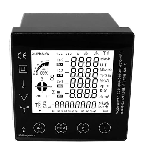 PAC5000 compteur d'énergie multifonction triphasé pour optimiser la consommation électrique RS485 - 2