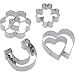 Produktbild Westmark Ausstechformen-Set, Verschiedene Motive, Rostfreier Edelstahl, Glück & Liebe, 4-tlg., Silber, 31932260