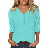 Spring+Big+Deals Womens 3/4 Length Sleeve Tops Womens Tops 2025 Deal,Top Prime Off Day,Cheap T Shirts for Under 5 Dollars,My Account Orders,G-Light Blue,XXL