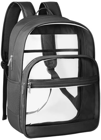 KIMNERPU Clear Backpack, X-Large Black