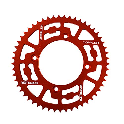 Couronne Doppler alu rouge 53 dents pour transmission Beta 05