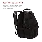 SwissGear 1900 ScanSmart 17” Laptop Backpack Black/Black – Reflective Tech Backpack with ScanSmart Compartment – Multiple Organizer Pockets & RFID Scan Blocking Technology - Image 5