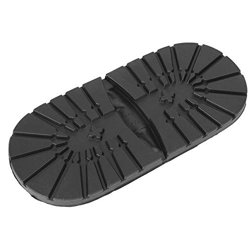 Zapatos Media suela y tacones de goma, suelas suaves antideslizantes para llevar, zapatos de bricolaje, reparación, accesorios para calzado deportivo, zapatos de cuero, botas Martin(Tacón negro) Cover