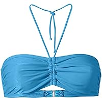 Shffuw Traje De BañO Mujer 2 Piezas Biquinis Verano Mix & Plain Bikini Bandeau Top Trajes de baño Ropa Playa Rojo Bikinis (Sky Blue, XL)