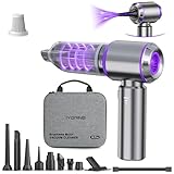 IYOFINE Vacuum/Air Duster 80,000RPM Super Power Mini Car Vacuum Cleaner 4-in-1...