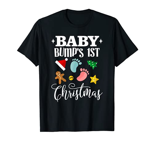 Baby Bumps First Christmas Pregnancy Announcement Camiseta
