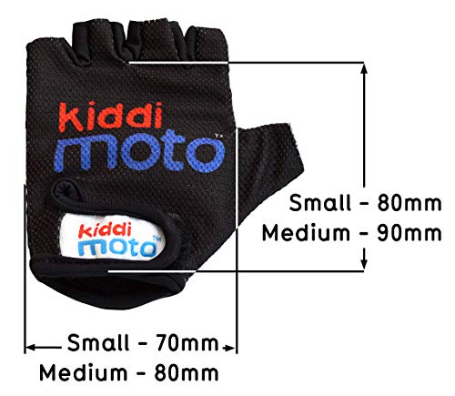Kiddimoto Kids Fingerless Cycling Gloves For Girls & Boys Bicycle, Balance Bike, Scooter, And Skateboard - Stars - M (4-8Y) #TOP3