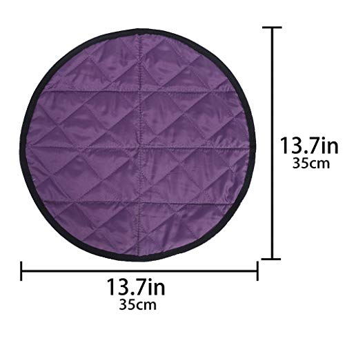 Tapete de espuma dobrável impermeável Tongina almofada de assento com bolsa de bolso - roxo