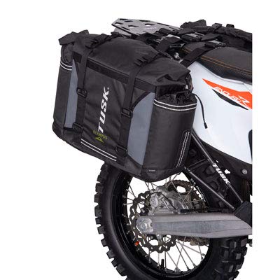 Tusk OLYMPUS Dual Sport Adventure Motorcycle Pannier Bags with Tusk Racks - Includes Neck Gaiter - Fits: HONDA AFRICA TWIN CRF1000L 2018+