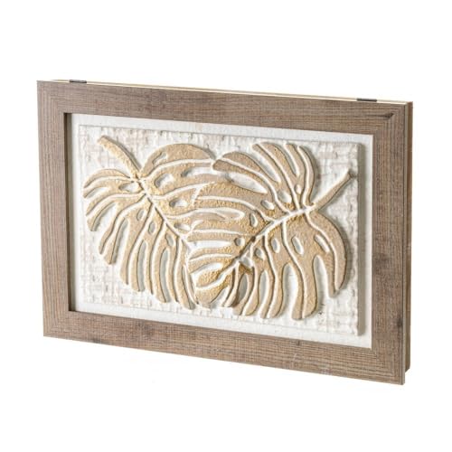 Lolahome Tapa Contador Luz Decorativa Cubre Cuadro Eléctrico Pintado A Mano Madera Pino 50x6x35 Cm Cubrecontador Holas Relieve