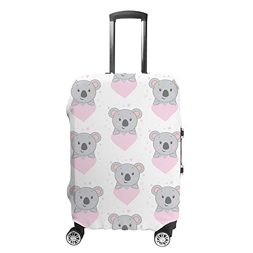 Housse de protection lavable et anti-poussière pour valise élastique rose CHEHONG