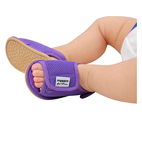 Baby Girls Boys Sandal Infant Toddler Shoes Outdoor Prewalker Mesh Non-Slip Soft Sole Flat Shoes (Purple, 6-12M)