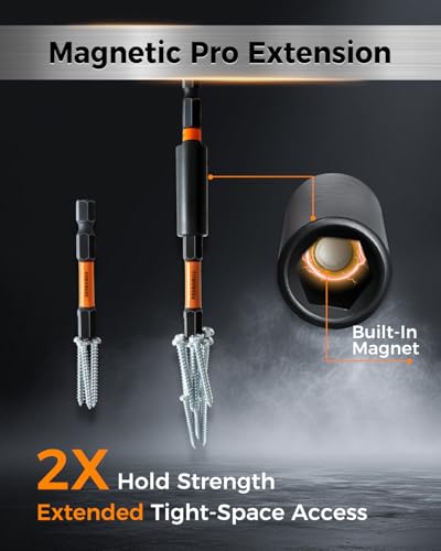Image of COMOWARE Hex Key Drill Bit Set, Magnetic Tips, Quick Release, Pack of 20