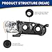 AUTOSAVER88 Headlight Assembly Compatible with Corolla 2001-2002 Headlight Assembly Headlamps Replacement + Front Signal Lights
