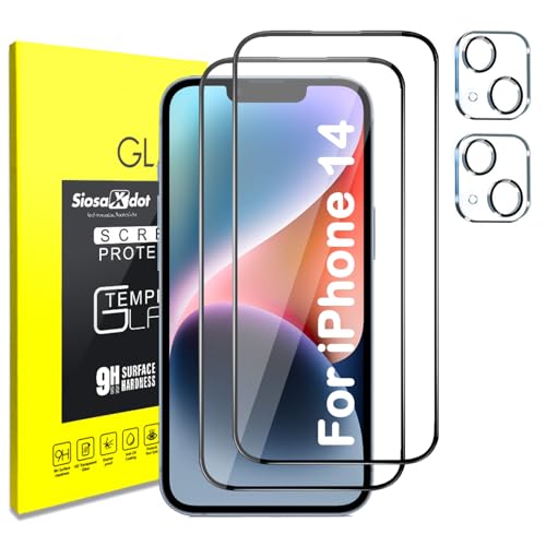 Film verre trempé iPhone 14 complet protection objectif photo anti-rayures HD