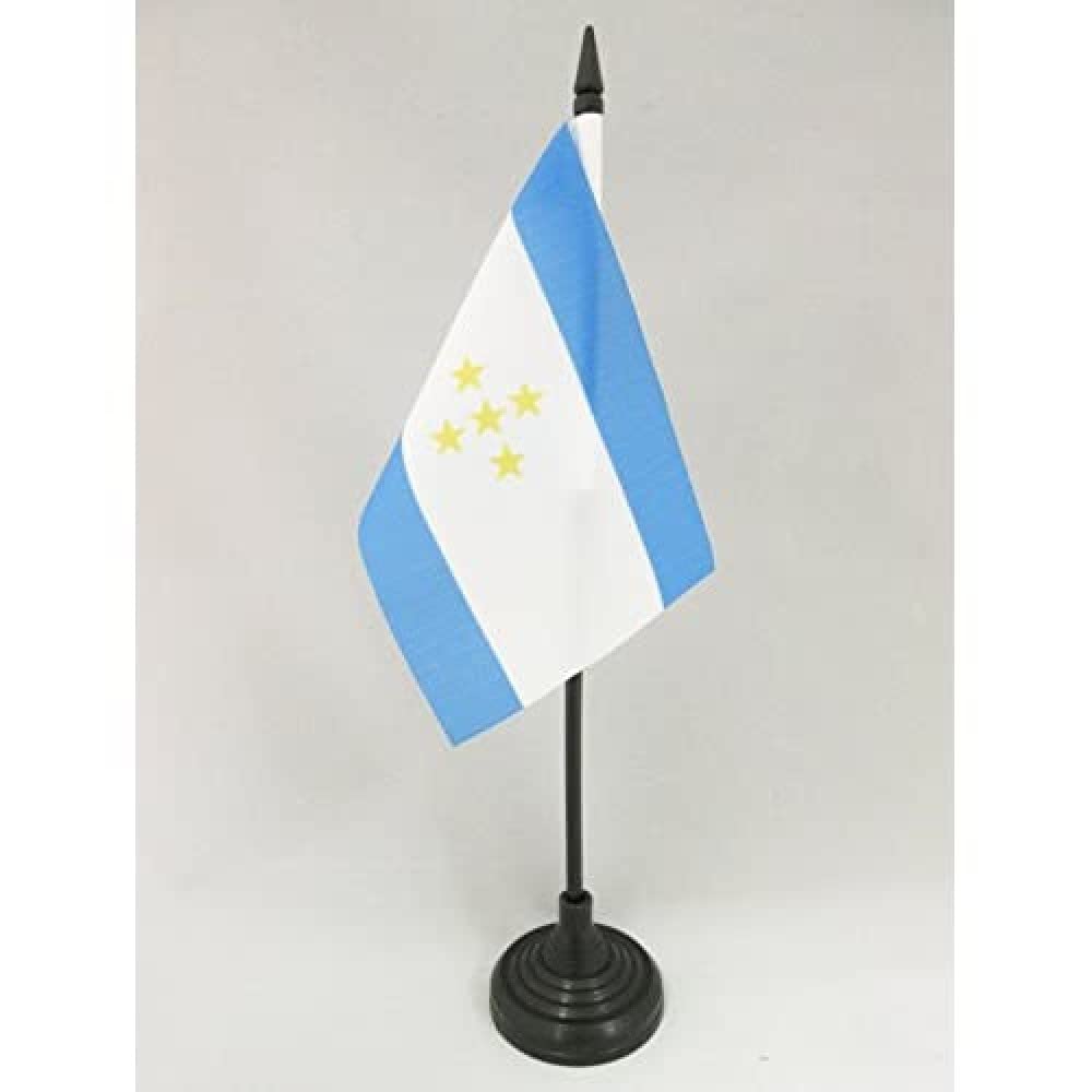 AZ FLAG, Tahiti independentist Table Flag 4'' x 6'', French Polynesia Office Mini Banner 100% Polyester 15 x 10 cm