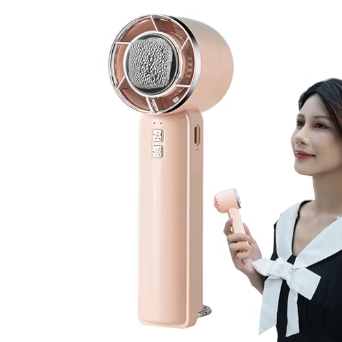 Genérico Ventilador Personal Portátil | Ventilador Portátil Potente | 2000mAh Potente Y Silencioso Con 5 Velocidades Para Festivales, Viajes, Camping, Exteriores, Hogar Y Conciertos