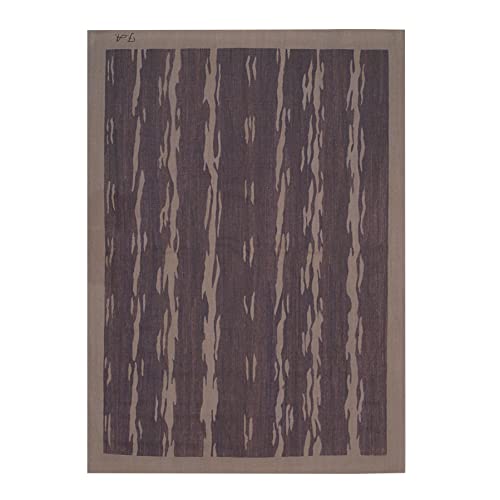 Eorc Area, 6' X 8', Handwoven, Wool, Contemporary Rugs,Modernrugs, Purple #TOP22