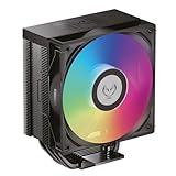 Dissipation thermique optimisée : Équipé de 5 caloducs en cuivre de 6 mm à contact direct et d’un dissipateur aluminium à ailettes fines pour un refroidissement efficace du processeur.