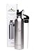 Insulated Stainless Steel Water Bottle 32 Ounce Straw flip top and Sports Cap with Clip | Sweat and Leak Proof, BPA-Free, Stays Cold 24 hrs/hot 12 hrs | Double Walled Thermo Vacuum Drinking Flask
