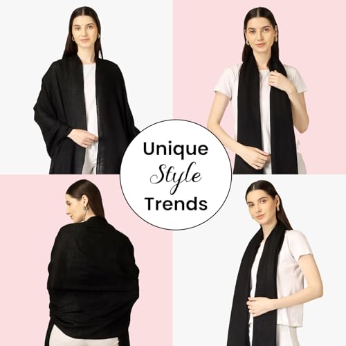 Cashmere Scarf | Lightweight Cashmere Wrap | Ultra Thin Kashmiri Pashmina Shawl | Ideal For Travel3