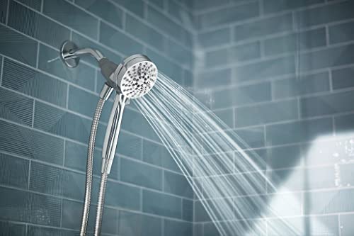 Moen Chrome Engage Magnetix 3.5-Inch Six-Function Eco-Performance Handheld Showerhead With Magnetic Docking System, Removable Shower Head With Metal Hose, 26100Ep #TOP3