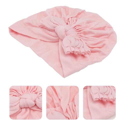GALPADA 3Pcs Earmuffs Hat Lovely Bow Knot Design Warm Beanie for Newborns Mixed Colors for Photography and4
