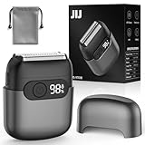 Foil Shaver for Men - Mini Electric Razor with 3 Floating Blades, Smart LED Display, Traver Lock, IPX7 Waterproof Wet/Dry Shaving for Face & Beard, USB-C Fast Chage for Travel Home