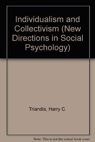 Buy Individualism And Collectivism (New Directions in Social Psychology) — BookShops.in