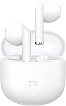 ZTE Buds 2 Wireless Headphones, Bluetooth 5.3, 310 mAh / 30 mAh Battery, USB-C Charging, HD Microphone, Touch Control, Voice Assistant, IPX4 Water Resistance, White