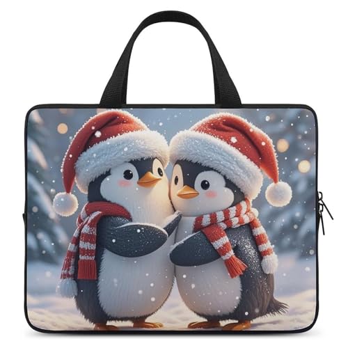 Housse ordinateur 17 pouces Pingouin pochette PC portable grand format