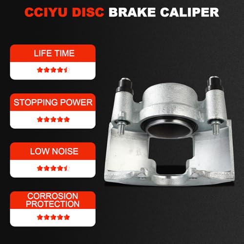 Image of cciyu Front Right Disc Brake Caliper Assembly w /o Bracket 18-4297 | For Chevy, For Dodge, For GMC Models - For C1500 Suburban, For C2500, For C2500 Suburban, For C3500