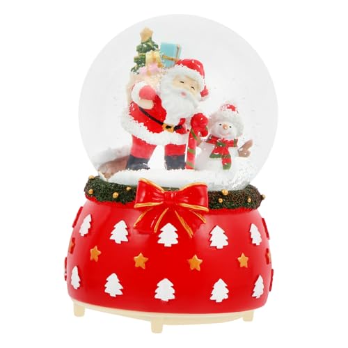 Cabilock 1pc Christmas Music Box Rotation Drift Design Decorative Crystal Table Adornment for Home and