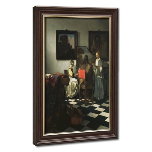 The Concert by Johannes Vermeer poster sur toile pour salon élégant