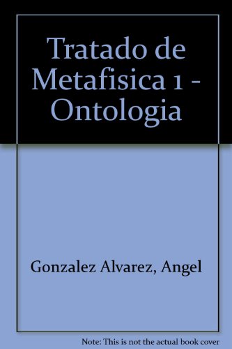 Tratado de Metafisica 1 - Ontologia