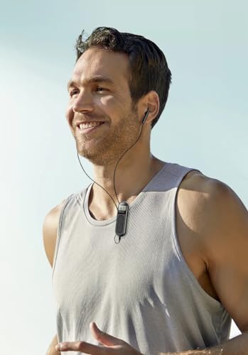 Mini rádio FM portátil com display LCD, clipe traseiro recarregáveis para esportes, corrida, caminha