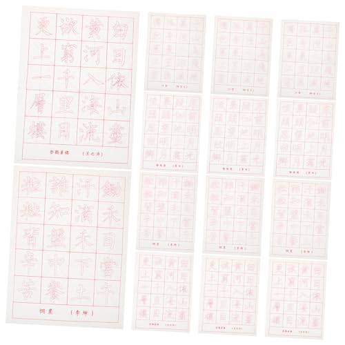 Tofficu 90 Folhas Papel Para Prática De Caligrafia Papel De Cópia Caderno De Caligrafia Ferramenta D