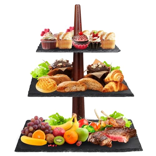 MOJIEZUO 3 Tier Serving Tray 3 - Christmas gifts