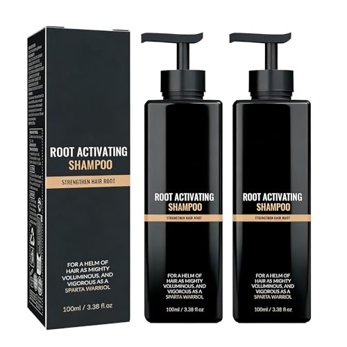 Xoyssfy 2PCS Root Activator Shampoo, Anti Hair Loss Treatment, Reduces Shedding, With Natural Regrowth Formula, Thickening & Nourishing For All Hair| Reduce Shedding,Smooths Hair