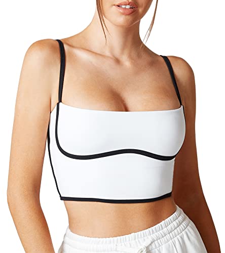 Move With You Sleeveless Spaghetti Strap Padded Sports Bra Tank