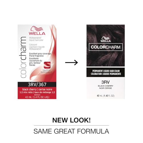 Image of WELLA Color Charm Permanent Liquid Hair Color for Gray Coverage, Red
